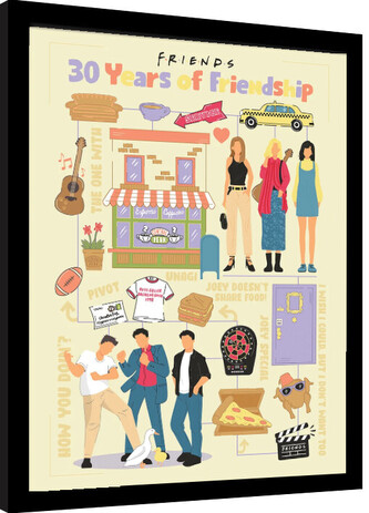 Obraz na zeď - Friends 30 Years - 30 Years of Friendship, 34.3 × 44.5 cm