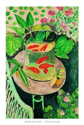 Umělecký tisk Zlaté rybky, 1912, Henri Matisse, 50 × 70 cm