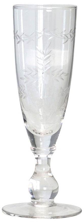 Sklenička na sekt se zdobením