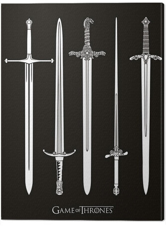 Obraz na plátně Game of Thrones - Swords, 2 - 60×80 cm