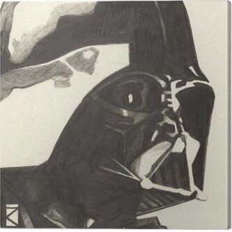 Obraz na plátně Star Wars - Darth Vader, 2 cm - 30×30 cm