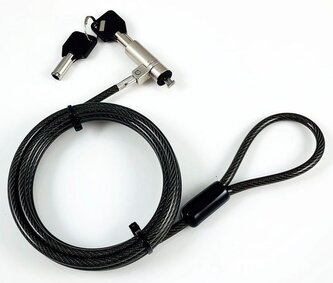 eSTUFF bezpečnostní univerzální kabel NANO, 2 klíče, HP645/G10