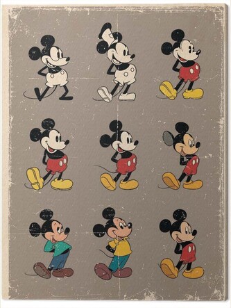 Obraz na plátně Mickey Mouse, 2 - 80×60 cm