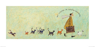 Umělecký tisk Sam Toft - The Suitcase of Sardine Sandwiches, 100 × 50 cm