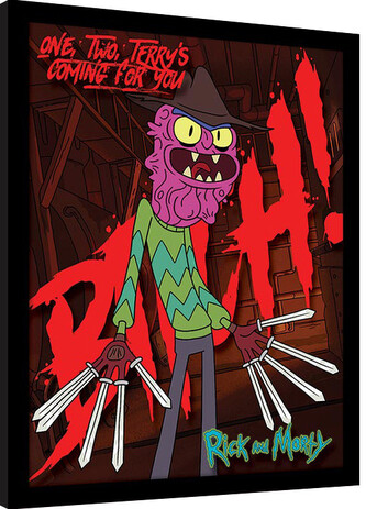 Obraz na zeď - Rick and Morty - Scary Terry, 34.3 × 44.5 cm