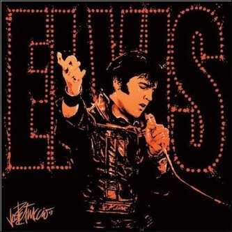 Umělecký tisk Elvis Presley - 68, 40 × 40 cm
