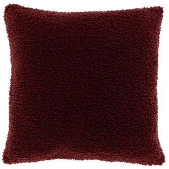 Ozdobný polštář s uzlíky Romie červený