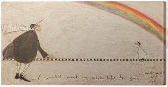 Obraz na plátně Sam Toft - I Would Wait My Whole Life For You, 2 cm - 60×30 cm