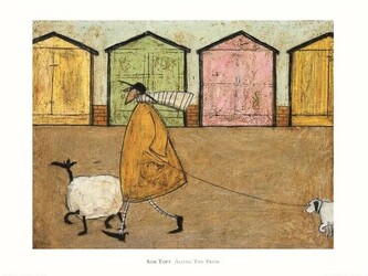 Umělecký tisk Sam Toft - Along the Prom, 50 × 40 cm