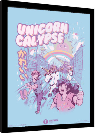 Obraz na zeď - Ilustrata - Unicorncalypse, 34.3 × 44.5 cm