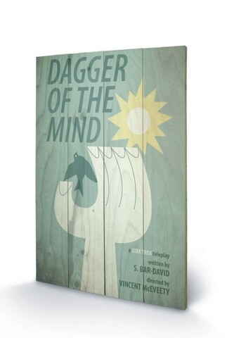 Dřevěný obraz STAR TREK - dagger of the mind, 40 × 59 cm