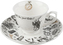 Porcelánový šálek a podšálek Alice In Wonderland