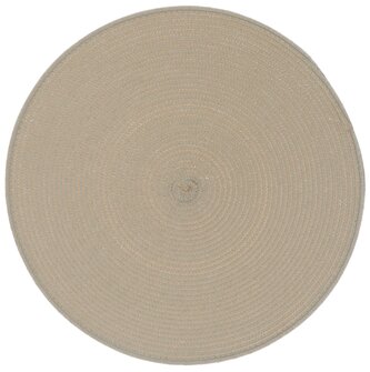 Kulaté prostírání Daisy světle šedé