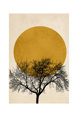 Plakát, Obraz - Kubistika - Winter morning, 40 × 60 cm