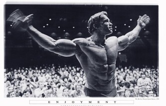 Plakát, Obraz - Arnold Schwarzenegger - Enjoyment, 91.5 × 61 cm