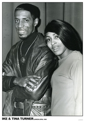 Plakát, Obraz - Ike and Tina Turner - London April 1968, 59.4 × 84.1 cm
