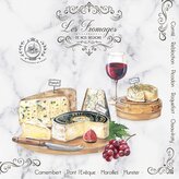 Papírový ubrousek Les Fromages