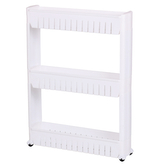 DOCHTMANN Regál do koupelny úzký bílý, plast 54x72x12cm