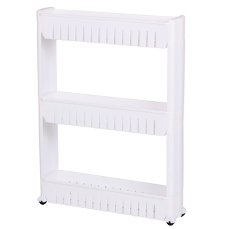 DOCHTMANN Regál do koupelny úzký bílý, plast 54x72x12cm