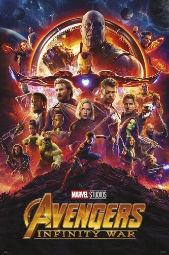 Plakát, Obraz - Avengers Infinity War, 61 × 91.5 cm