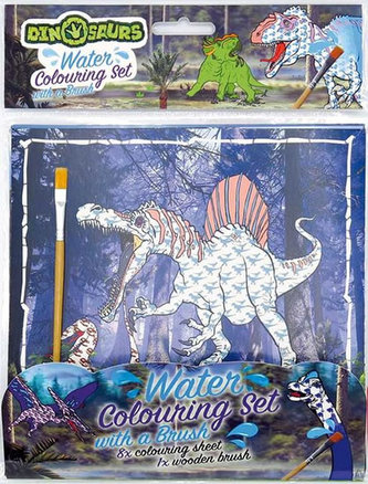 Vodové omalovánky se štětcem Dinosauři