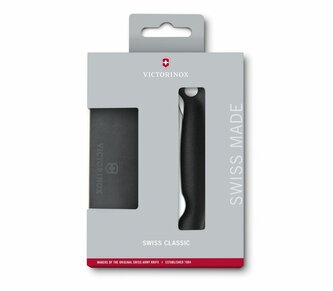 Victorinox 6.7191.F3 Swiss Classic 2-dielna súprava (nôž 11 cm + doska na krájanie), čierna