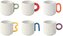 Sada šesti porcelánových hrnků Creative Coloured