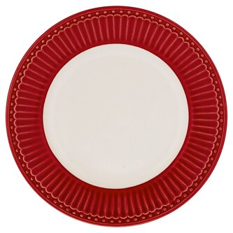 Porcelánový dezertní talíř Alice Red