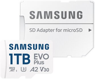 SAMSUNG EVO Plus 2024 MicroSDXC 1TB + SD Adaptér / CL10 UHS-I U3 / A2 / V30
