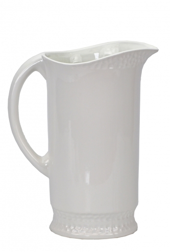 Keramický džbánek bílý 27x15x22 cm