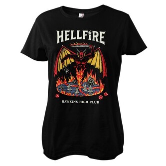 Tričko Stranger Things - Hellfire Hawkins High Club, L