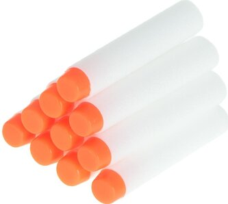 Náhradní náboje do pistole NERF fluorescentní 7 cm 10 ks