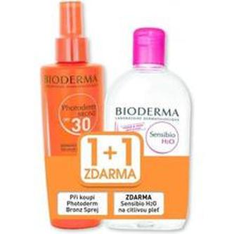 Bioderma PHOTODERM BRONZ SPF 30 + Sensibio H2O Set - Dárková sada 700 ml pro ženy
