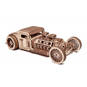 Wood Trick dřevěné puzzle - 3D Hot Rod