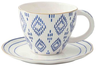 Porcelánový šálek a podšálek Elegance