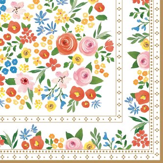 Papírový ubrousek Boho Flowers