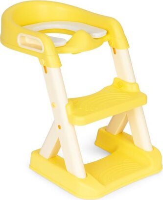 ECOTOYS Záchodové prkénko se žebříkem - žluté