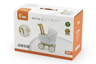 Dřevěný hluboký kočárek Dřevěný hluboký kočárek