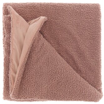 Hřejivá deka s uzlíky starorůžová Romie