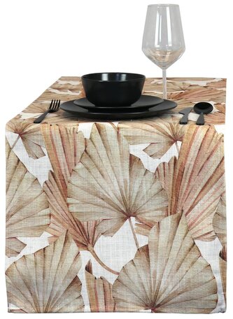 Dekorativní běhoun Linen Print Design 4