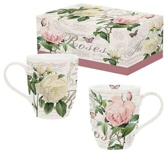 Sada porcelánových hrnků Jardin Botanique