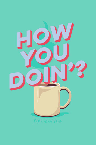 Umělecký tisk Přátelé  - How you doin'?, 26.7 × 40 cm
