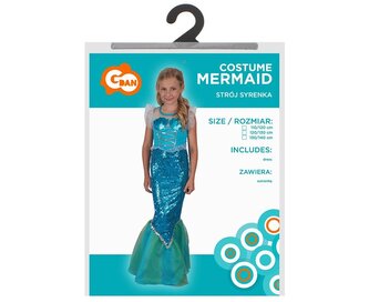 Strój syrenka rozm. 110/120cm
