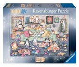 Puzzle 1000 Łobuziarskie koty w święta