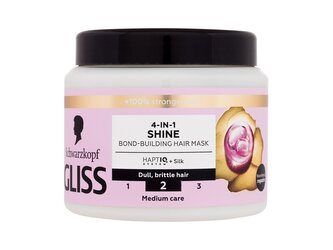 Schwarzkopf Gliss Maska na vlasy Shine 400 ml 4-in-1 Hair Mask pro ženy