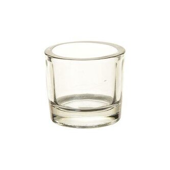 SVÍCEN NA ČAJOVOU SVÍČKU "ESPEN" 6,5X6CM ČIRÁ