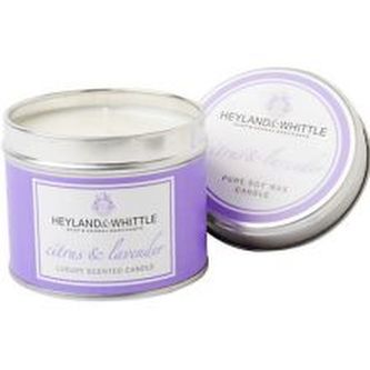 Heyland & Whittle Luxury Scented Candle Citrus & Lavender - Luxusní svíčka 130. ml pro ženy