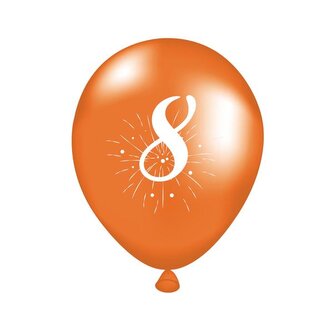 BALÓNKY 5KS, POTISK, ČÍSLICE 8