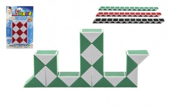 Had hlavolam plast 10cm 3 barvy na kartě