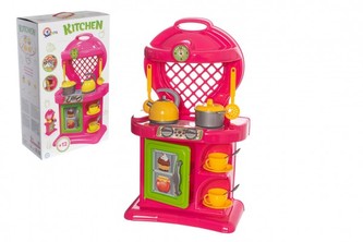 Kuchyňka s doplňky 12ks  plast v krabici 38x62x20cm